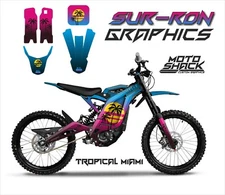 Tropical Sunset Palm Tree Graphics Kit for Sur-Ron Light Bee X Surron Sticker