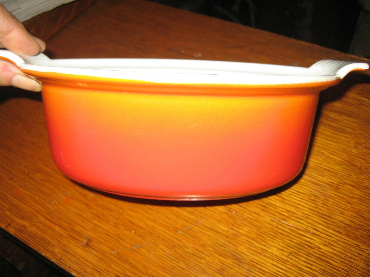 Casserole Descoware Fonte émaillée 16 Cm - Motif Feuille D'érable - Vintage 1970