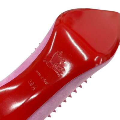 CHRISTIAN LOUBOUTIN Duvette Spikes 85 Cutout Suede Pumps Pink Gift