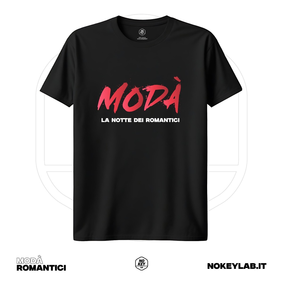 T‑Shirt Modà Tour Maglia Notte Romantici – Rock Pop Kekko San