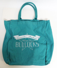 Vintage Bullock's Bag Teal Colored Discover Burbank's Newest Star Tote Handbag