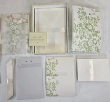 Always Anna Griffin Ivory & Green Floral Vellum Printable Wedding Invitation Kit