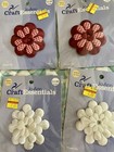 NIP Jo-Ann Craft Essentials Lot Of 14  Pin Back Puffy Fabric Flower Pins  2003 — photo 7