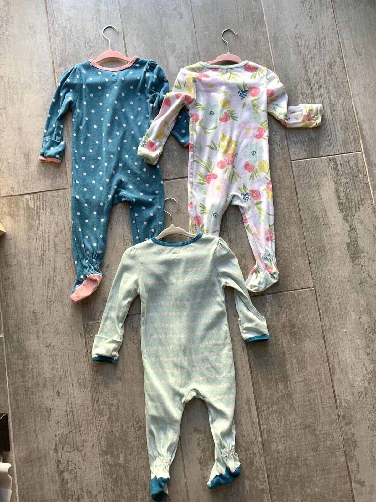 CLOUD ISLAND Baby Girl Sleep & Play One Piece Outfit Footed Boho 3