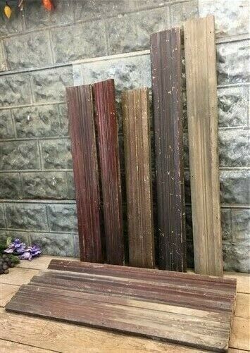 Wood Trim Pieces, Architectural Salvage, Reclaimed Vintage Wood Baseboard P, Goedkope directe levering