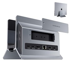 Vertical USB C Docking Station for MacBook Pro/Air, Support M.2 SSD Expansion...