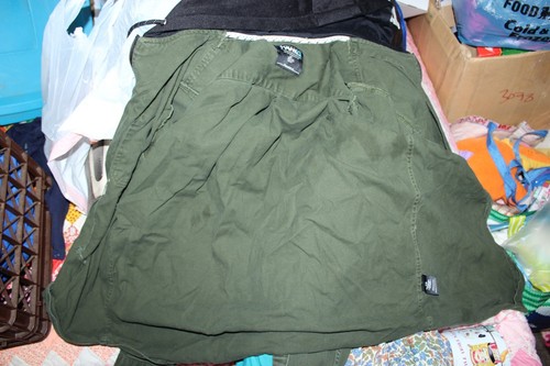 Tony Hawk Mens LARGE Full Zip Army Green Black Hoodie Jacket Skater Pockets - Picture 2 of 12