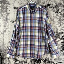 Vintage Polo Ralph Lauren Shirt Mens Size XXL Plaid Classic Fit Button Down