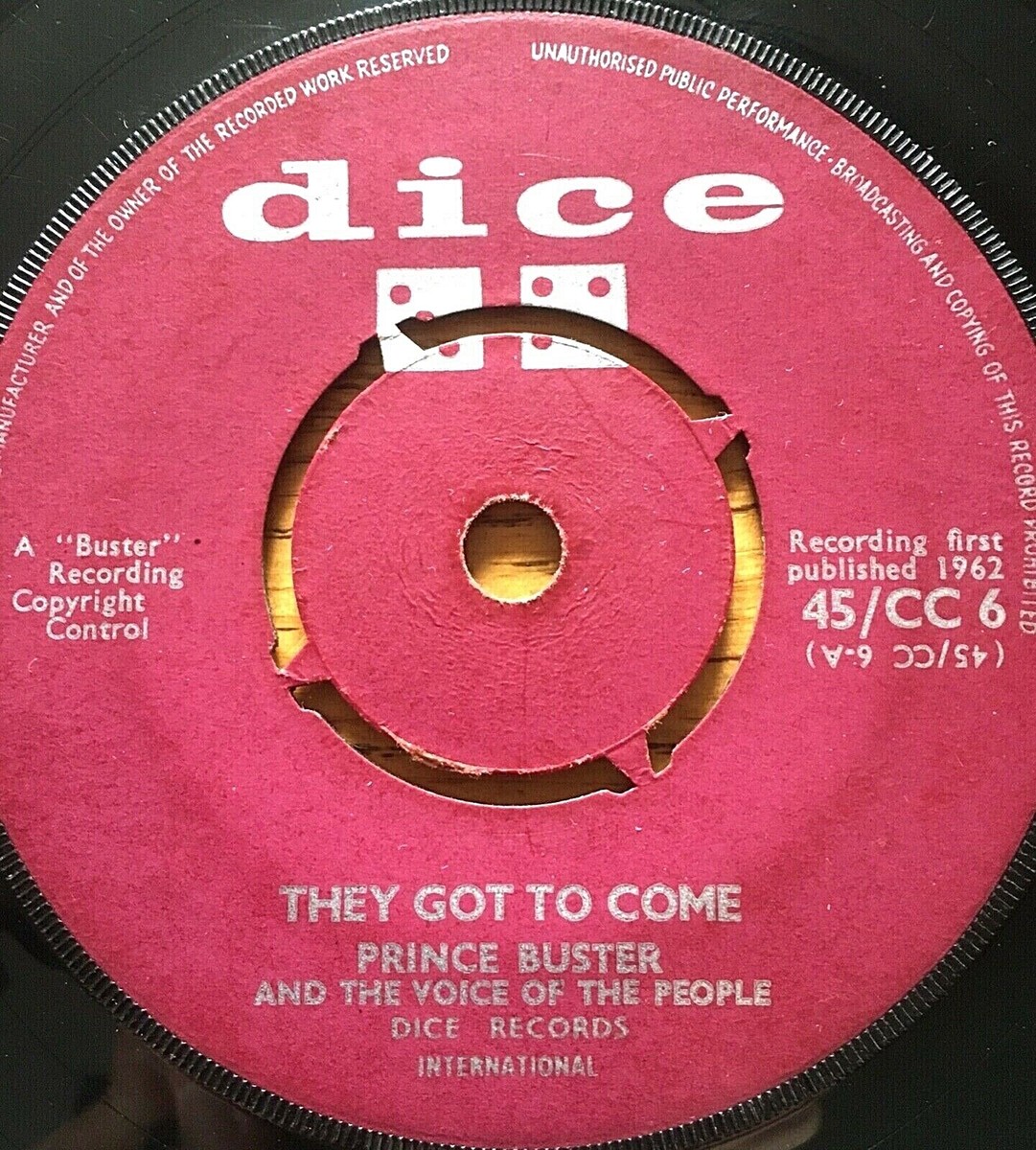 PRINCE BUSTER ~ They Got To Come / These Are The Times