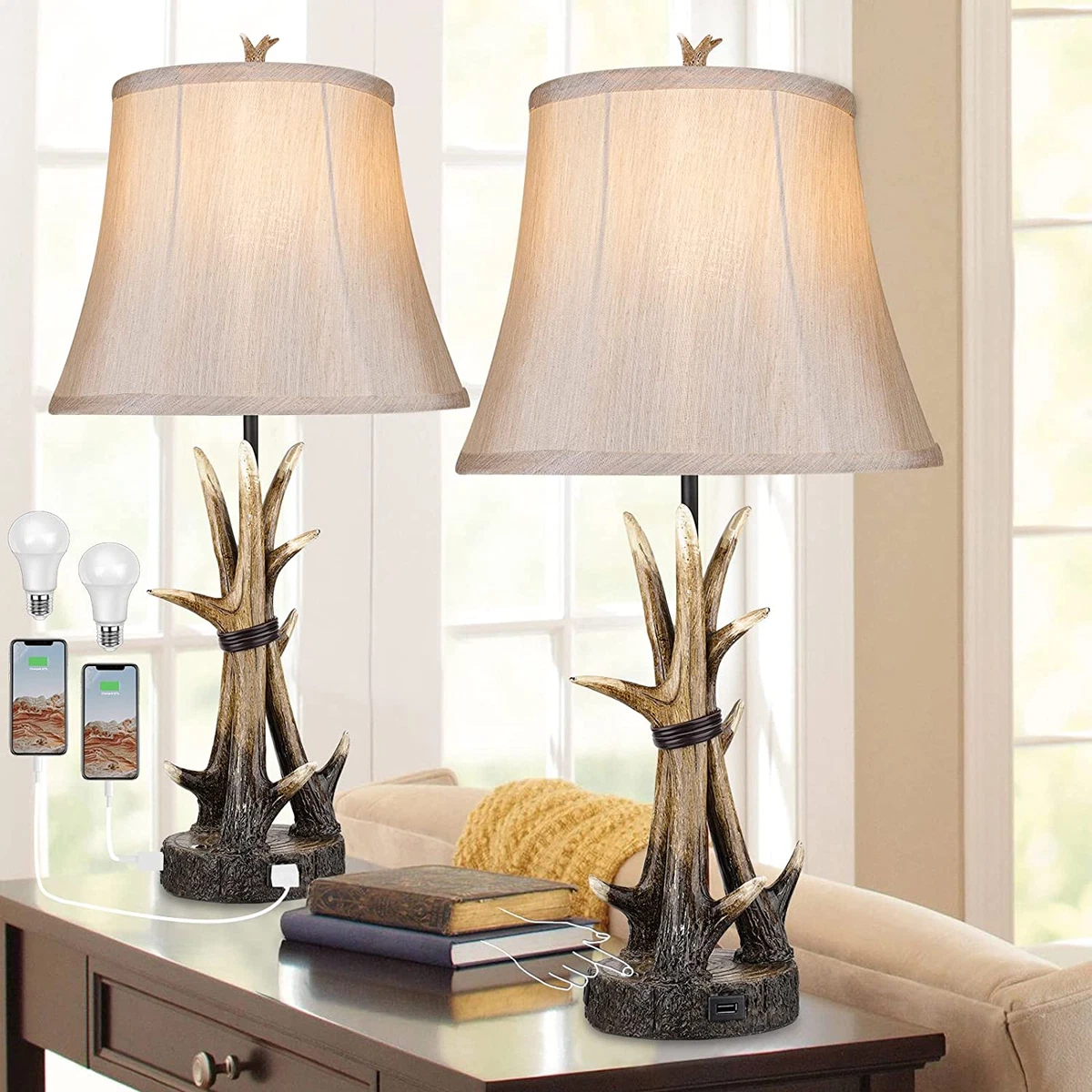 Country chic table lamps online