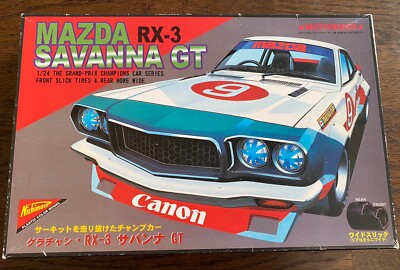 Nichimo MAZDA SAVANNA GT RX-3  GP Champ 1:24 Model Kit #14696