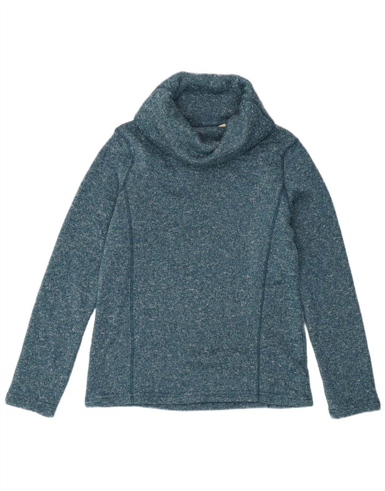 Mountain Warehouse Womens Roll Neck Jumper Sweater UK 8 Small Green Flecked AP10