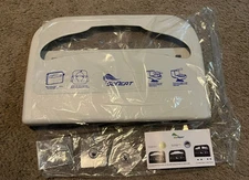 SoNeat Toilet Seat Cover Dispenser Wall Mounted Plastic Dispenser W/ Hardware