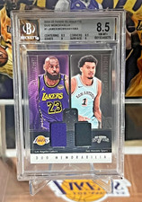 2024-25 Panini Silhouette Victor Wembanyama/LeBron James Duo Doppia Patch BGS 8.5