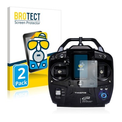 2x Schutzfolie Matt für Futaba T4GRS Displayschutz Antireflektierend
