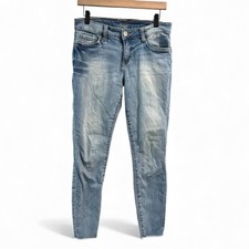 Kut from the Kloth Medium Wash Raw Hem Skinny Jeans- Size 6