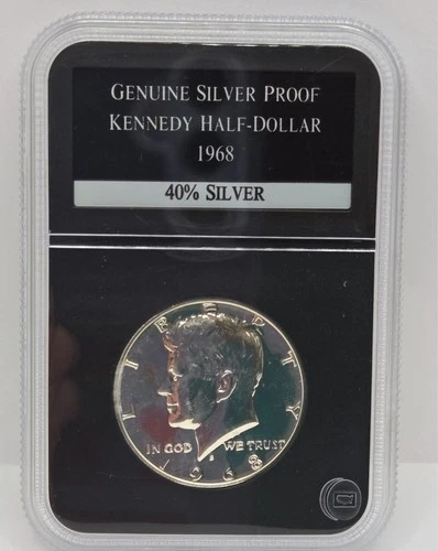 1968 S Silver Proof Kennedy Half Dollar - PCS Stamps & Coins