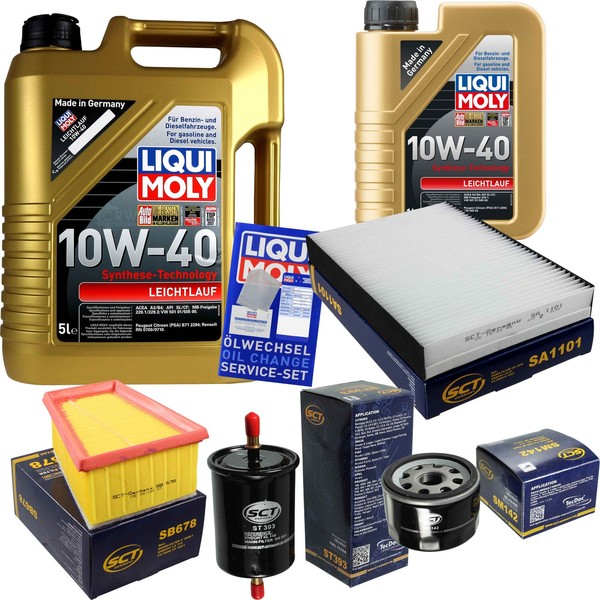 Inspektionskit Filter Liqui Moly ÖL 6L 10W-40 FüR Dacia Logan MCV Ks_ 1.6 16V-image