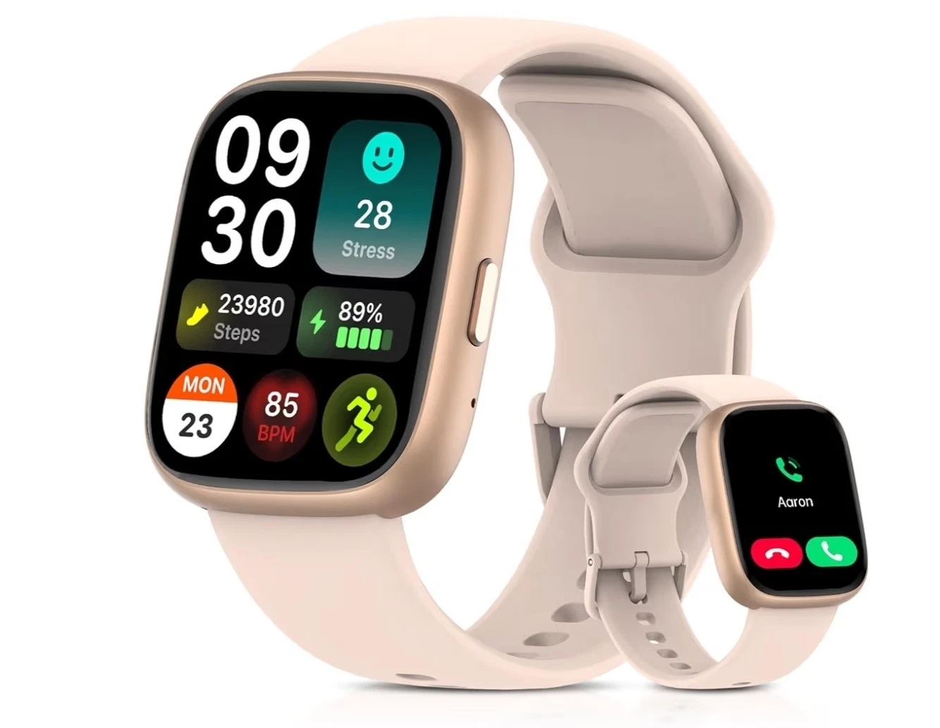 2026 Upgraded Smart Watch Alexa Fitness Tracker 24/7 Heart & Sleep Android & iOS