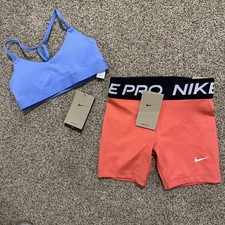 Nike Pro Kids 5  Shorts Indy Dri-Fit Bra Size Small NWT