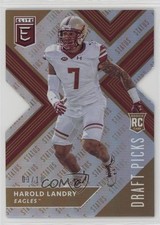 2018 Panini Elite Draft Picks Status Gold Die-Cut 3/10 Harold Landry #153 un2