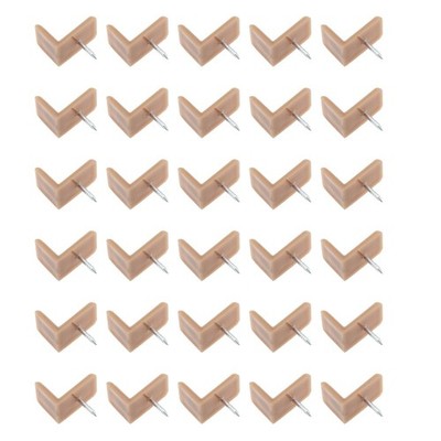 Drawer Tack Glide 30PCS 19mm/0.75inch L Shaped Tack-in Drawer Glides for Repa...