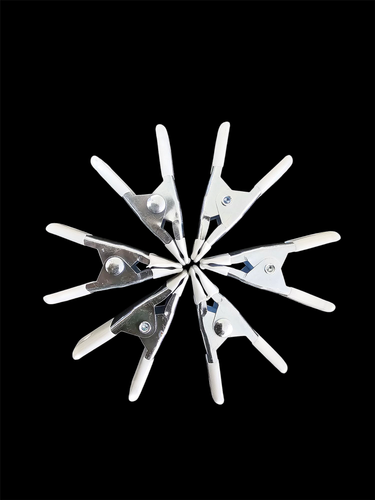 6pc Mini Small Metal Spring Clamp Clip Grip Set Craft Making DIY Hold ...