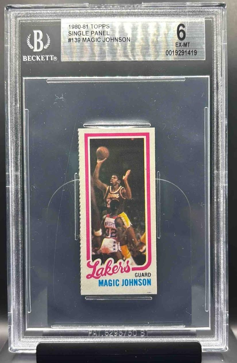 1980-81 Topps #139 Magic Johnson Singles Separated Lakers HOF BGS 6 EX - MINT