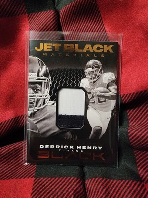 Derrick Henry 2020 Panini Black - Jet Black Materials #JB16 Copper 49/50