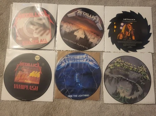 6 METALLICA Vinyl Lot Kill Em All, Whiplash Ride The Lightning Creeping Death