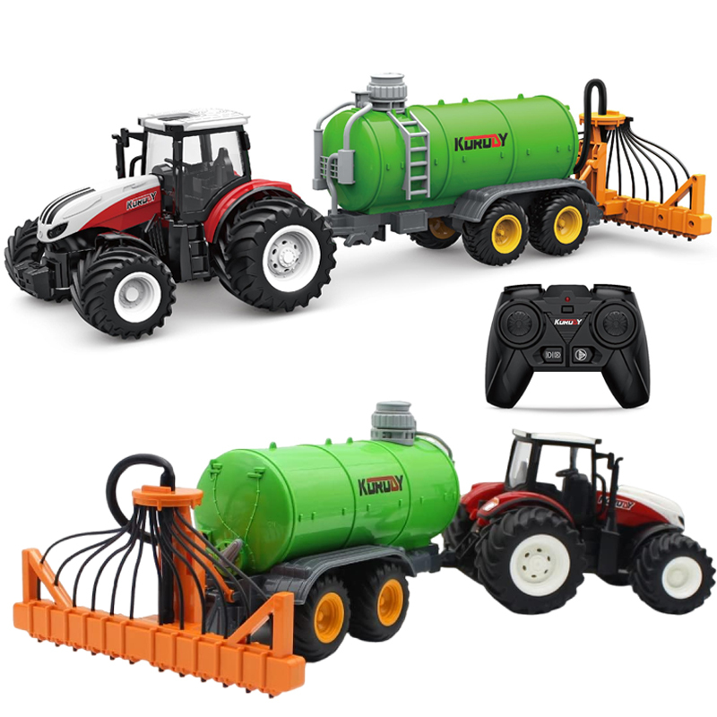RC Tractor with Sprayer Trailer – 1:24 Scale Farm RC Toys with working features