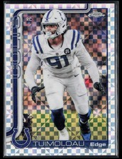 2025 Topps Chrome JT TUIMOLOAU RC X-Fractor #356 Indianapolis Colts