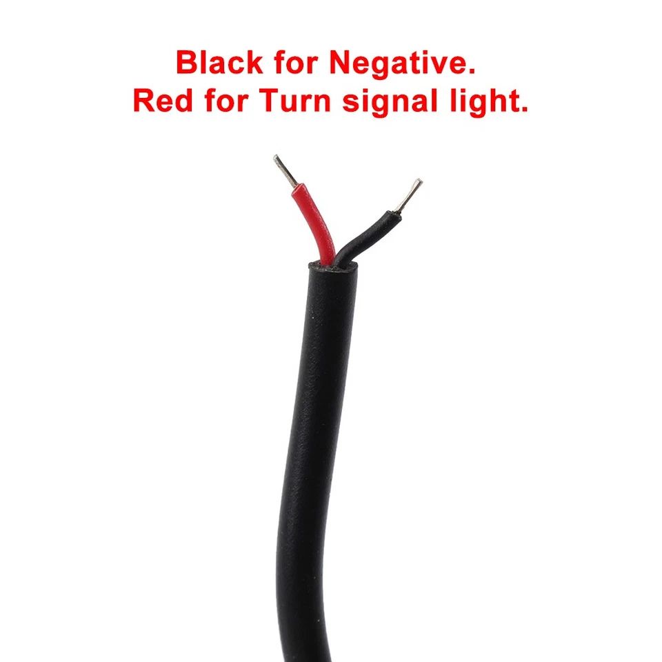 Schwarzes Motorrad Gabel Blinker Gelb für Harley Touring Dyna - Image 3 of 4