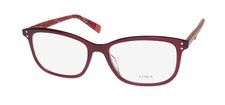 FURLA VFU198 CAT EYE EYEGLASS FRAME/EYEWEAR PREMIUM ACETATE MATERIALS WOMENS HOT
