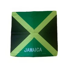NEW JAMAICAN  FLAG  DESIGN JAMAICA BANDANNA 100% COTTON 55x55 cm HEAD WRAP SCARF