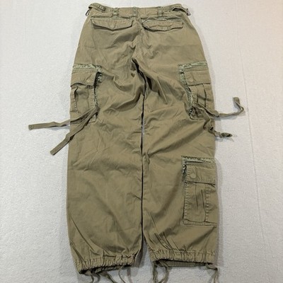 パンツ Abercrombie & Fitch cargo pants dead y2k Y2K Abercrombie & Fitch Women's Army Green Cargo Parachute Pants