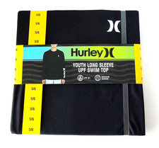 Hurley Youth Long Sleeve UPF 50 Swim Top Black