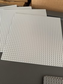 Lot Of 8 LEGO CLASSIC Baseplate: 4 Light Gray 32x32 & 4 Of 32x16 Gray NEW