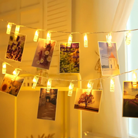 Fotoclips Lichterkette 3M 20 Leds Batteriebetrieben FüR Fotos & Dekorationen