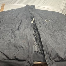 Nike Big Swoosh Logo Vtg 90s Reversible Quilted Coat Jacket Mens sz XXL WhiteTag