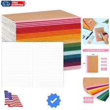 A5 Journaling Notebooks Bulk: 40 Kraft Notebooks with Lined Pages for Writing