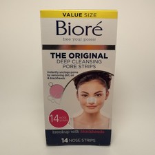 new BIORE Original Deep Cleansing Pore Strips - 14 STRIPS Value Size SEALED