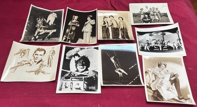 CIRCUS PERFORMERS & VAUDEVILLE ACTS VINTAGE PHOTOGRAPHS Trapeze Bl@ckface Clown
