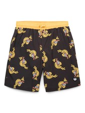 Neff Boys Fired Up Ducky Graphic Swim Shorts, Sizes l