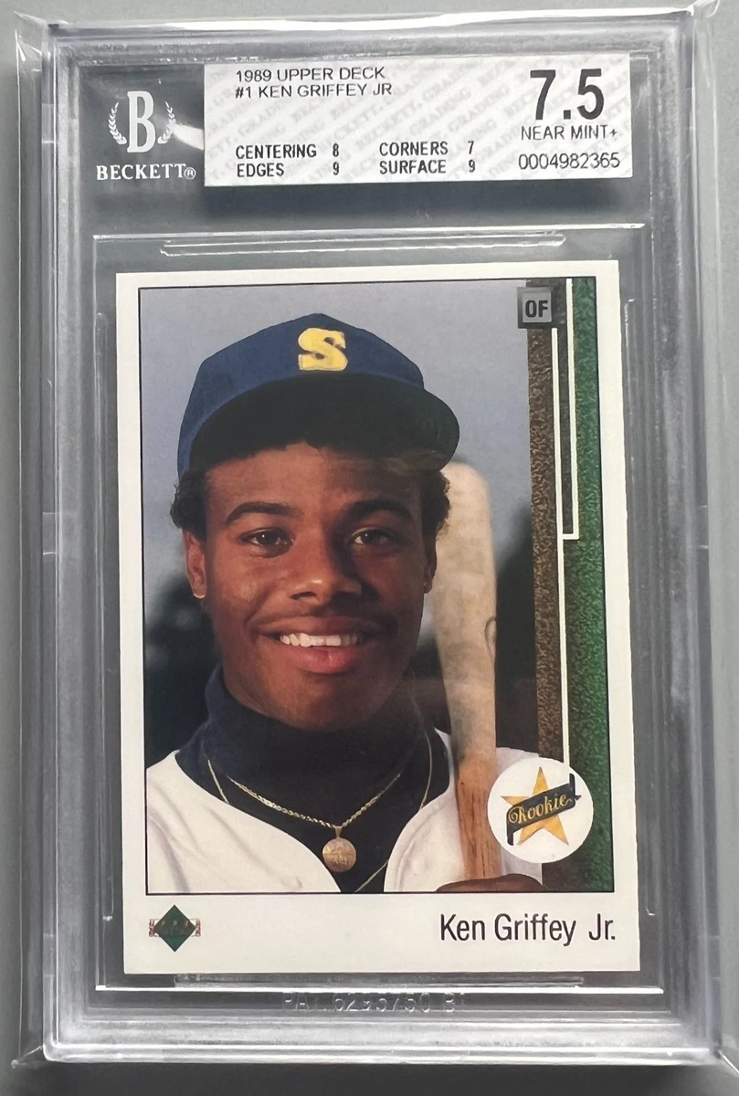 Ken Griffey Jr Baseball Grade 7.5 Rookie Sports Trading Cards