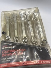 Craftsman 44653 -vv- Series 8 Piece Metric Wrench Set Wpouch Vintage Usa