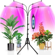 Wolezek Plant Light For Indoor Plants, 4-Head 80 Led Full Spectrum Gro