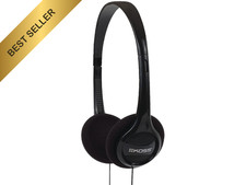 Koss KPH7 Lightweight Portable On-Ear Stereo Headphones Black Comfortable Fit