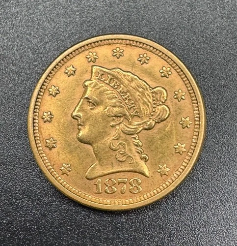 1878 $2 1/2 Gold Liberty Quarter Eagle - $2.5 Coin $2.50 Piece