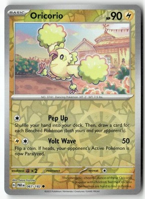Oricorio 067/182 Pokemon PAR Common NM Reverse Holo